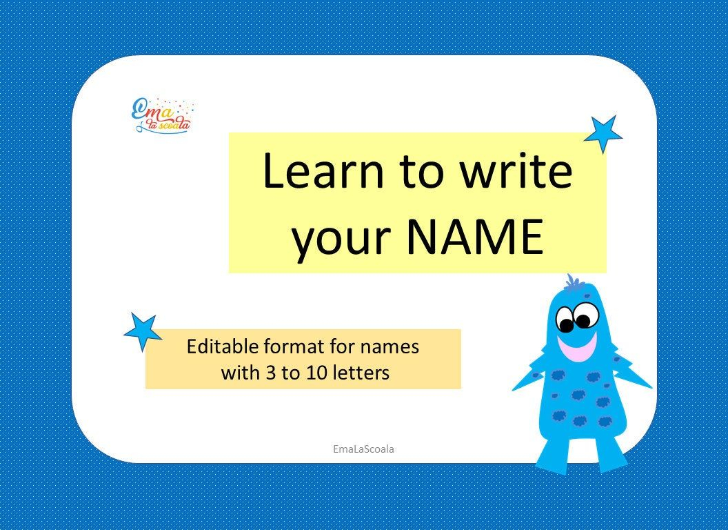 Learn To Write Your Name, Editable Format For Name Tracing intended for Name Tracing Program