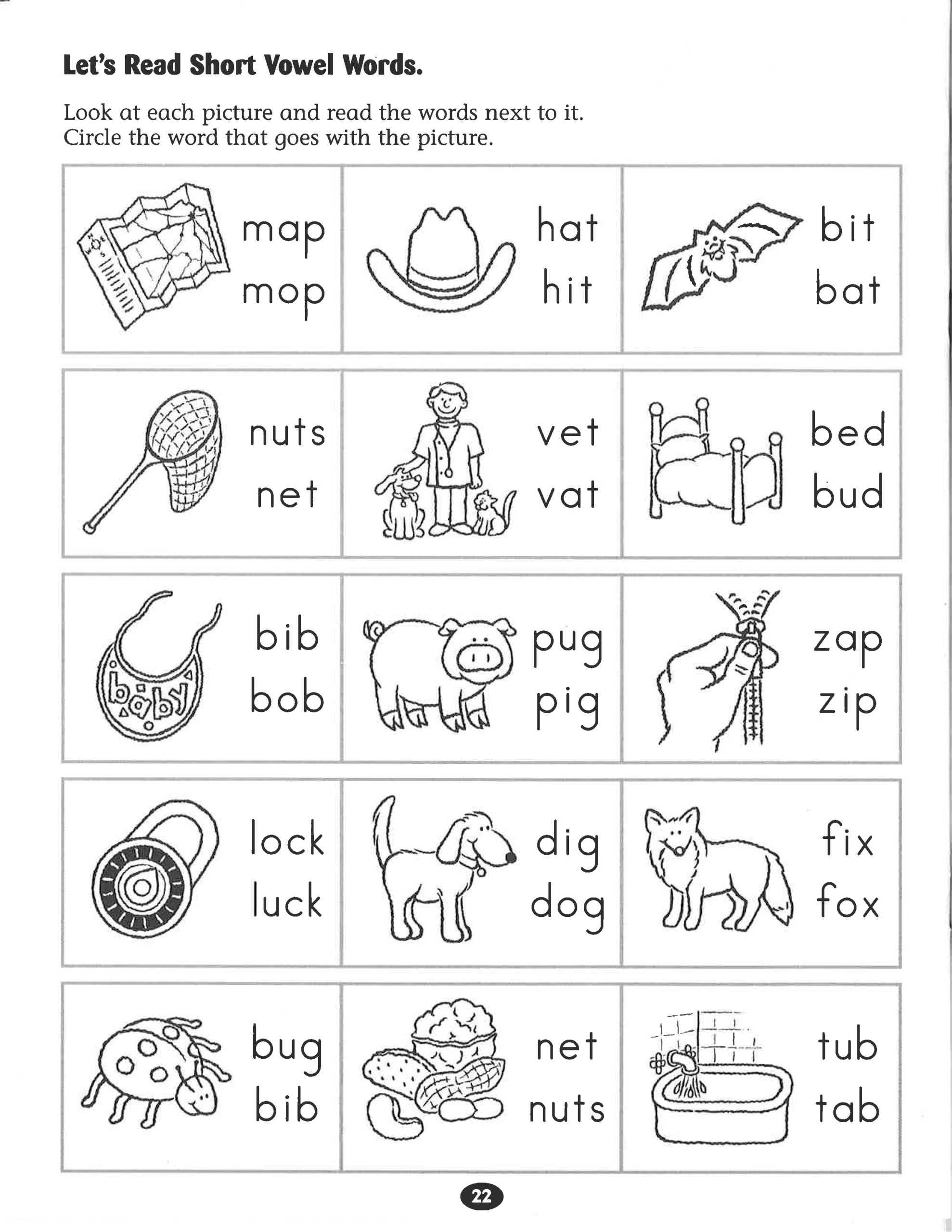 Let&amp;#039;s Read Short Vowel Words #worksheet. | Reading within Letter Vowels Worksheets