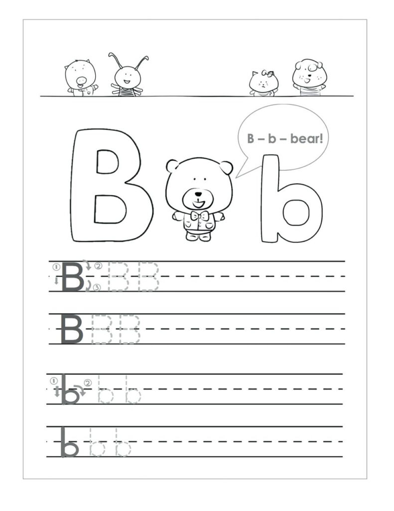 Letter B Worksheets To Printable. Letter B Worksheets Within Letter B Worksheets For 3 Year Olds