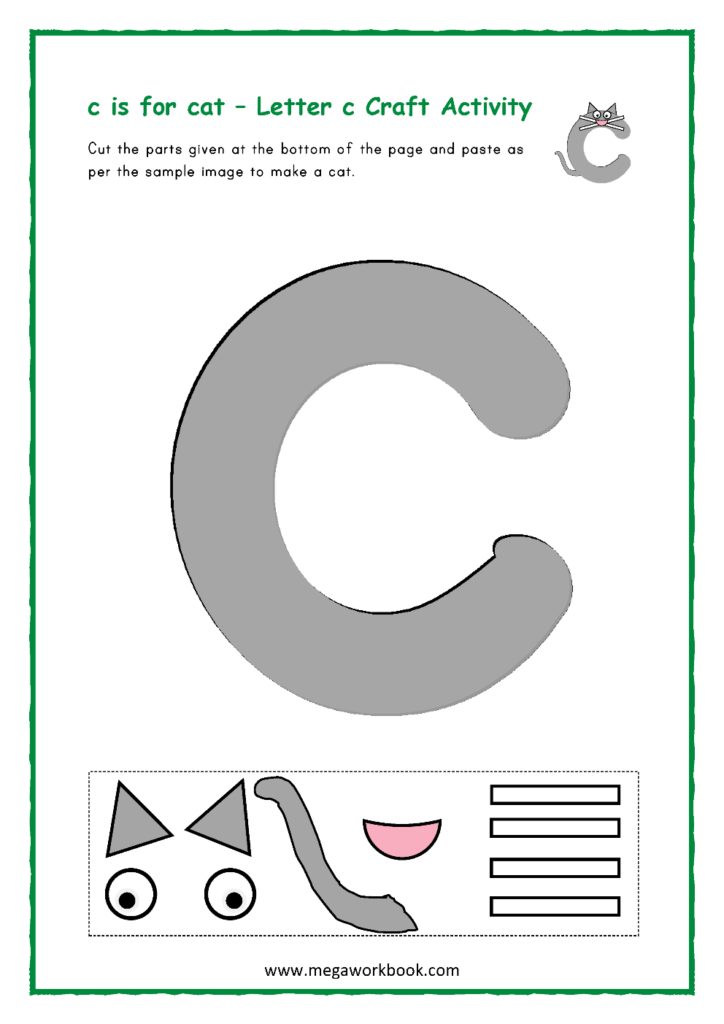Letter C Activities   Letter C Worksheets   Letter C Regarding Letter C Worksheets Cut And Paste