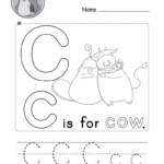 Letter C Alphabet Activity Worksheet   Doozy Moo Inside Letter C Worksheets For Preschool Pdf