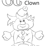Letter C Is For Clown Coloring Page | Free Printable With Regard To Letter C Worksheets Coloring