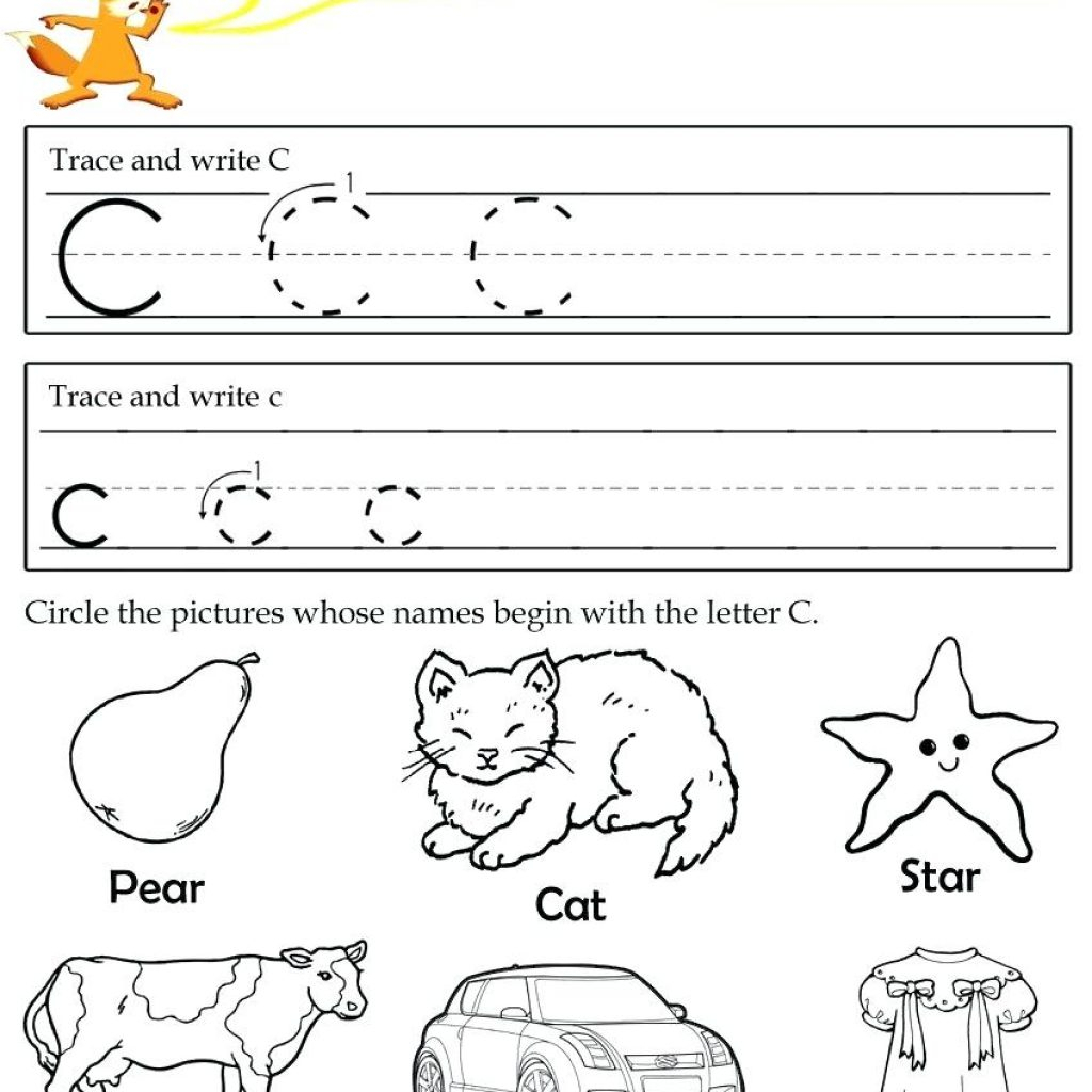 Letter C Worksheets For Preschool Pdf | AlphabetWorksheetsFree.com