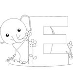 Letter E Coloring Pages | Abc Coloring Pages, Elephant Inside Letter E Worksheets Coloring