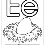 Letter E Worksheets, Flash Cards, Coloring Pages For Letter E Worksheets Coloring