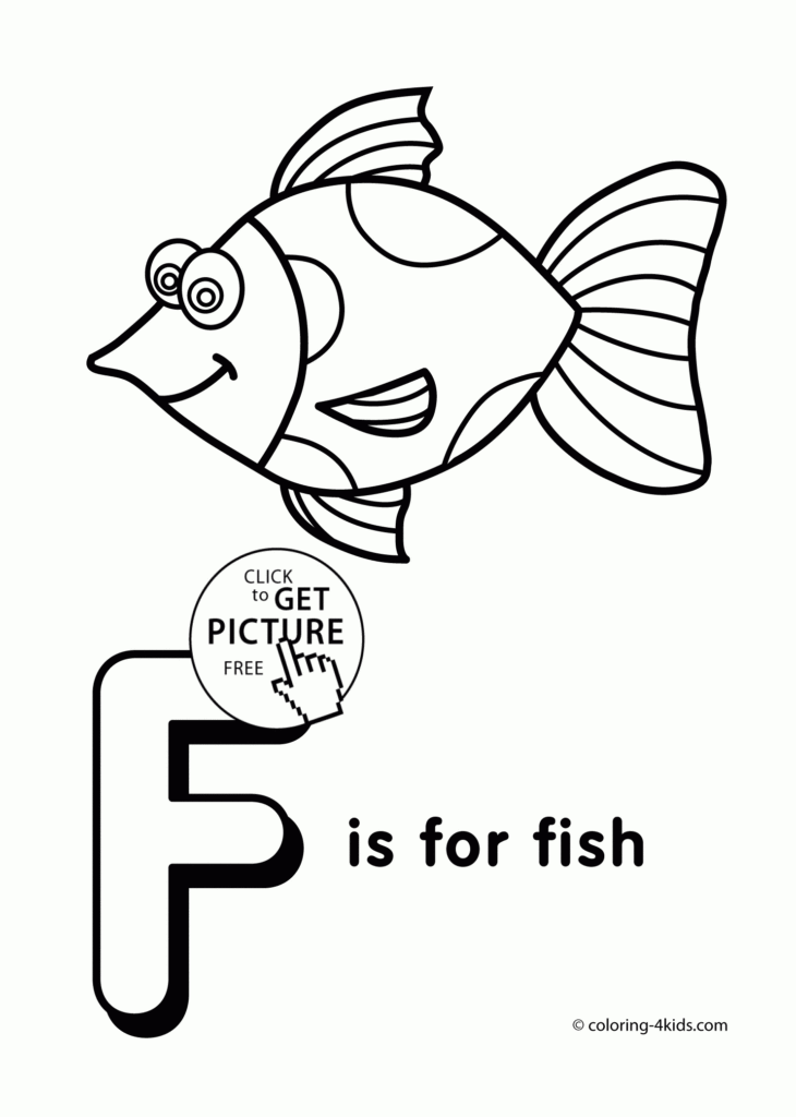 Letter F Coloring Pages Of Alphabet (F Letter Words) For With Regard To Letter F Worksheets Coloring