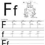 Letter F Worksheet For Preschool And Kindergarten For Letter F Tracing Worksheets