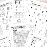 Letter F Worksheets   Alphabet Series   Easy Peasy Learners For Letter F Worksheets Cut And Paste