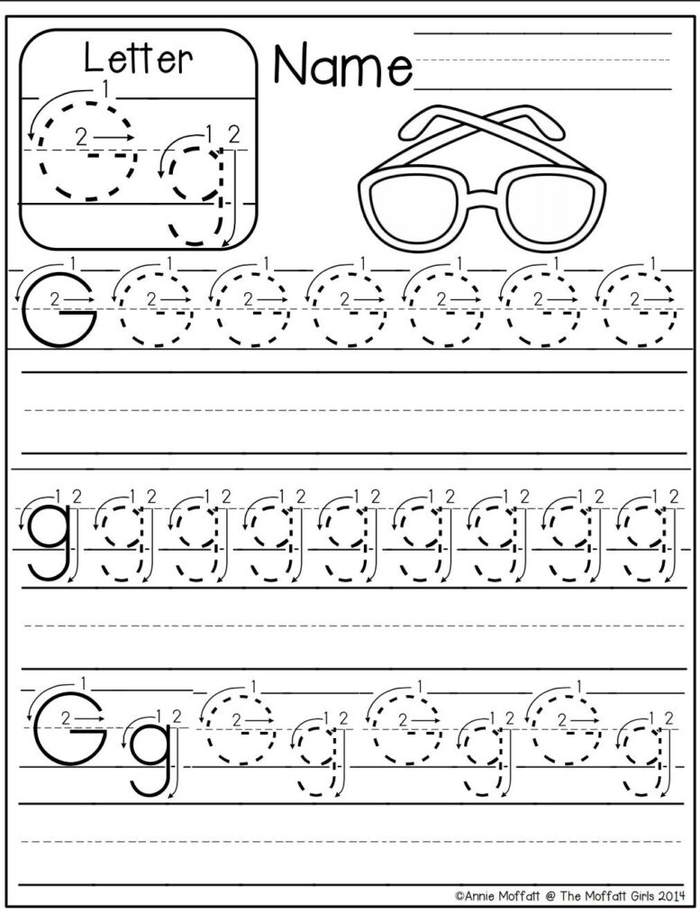 Letter G Worksheet | Alphabet Worksheets Kindergarten For Letter G Worksheets For Kindergarten