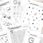 Letter G Worksheets   Alphabet Series   Easy Peasy Learners Throughout Letter G Worksheets For Kindergarten