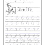 Letter G Worksheets For Kindergarten – Trace Dotted Letters Within Alphabet G Tracing Worksheets