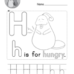 Letter H Alphabet Activity Worksheet   Doozy Moo With Letter H Worksheets Activity