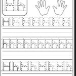 Letter H Worksheet | Preschool Worksheets, Letter H Regarding Letter Tracing H