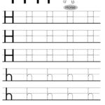 Letter H Worksheets, Flash Cards, Coloring Pages Intended For Letter H Tracing Page