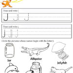 Letter J Tracing Worksheets Preschool | Alphabet Preschool With Letter J Worksheets Activity