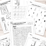 Letter J Worksheets   Alphabet Series   Easy Peasy Learners Within Letter J Tracing Worksheets Free