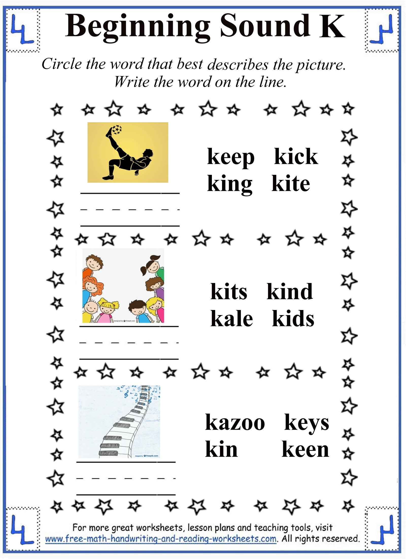 Letter K Worksheets &amp;amp; Activities regarding Letter K Worksheets 1St Grade