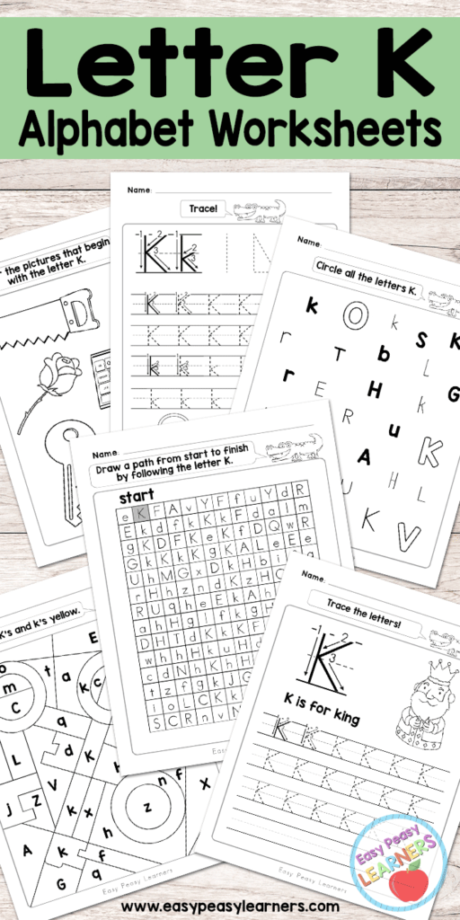 Letter K Worksheets   Alphabet Series   Easy Peasy Learners For Letter K Worksheets For Toddlers