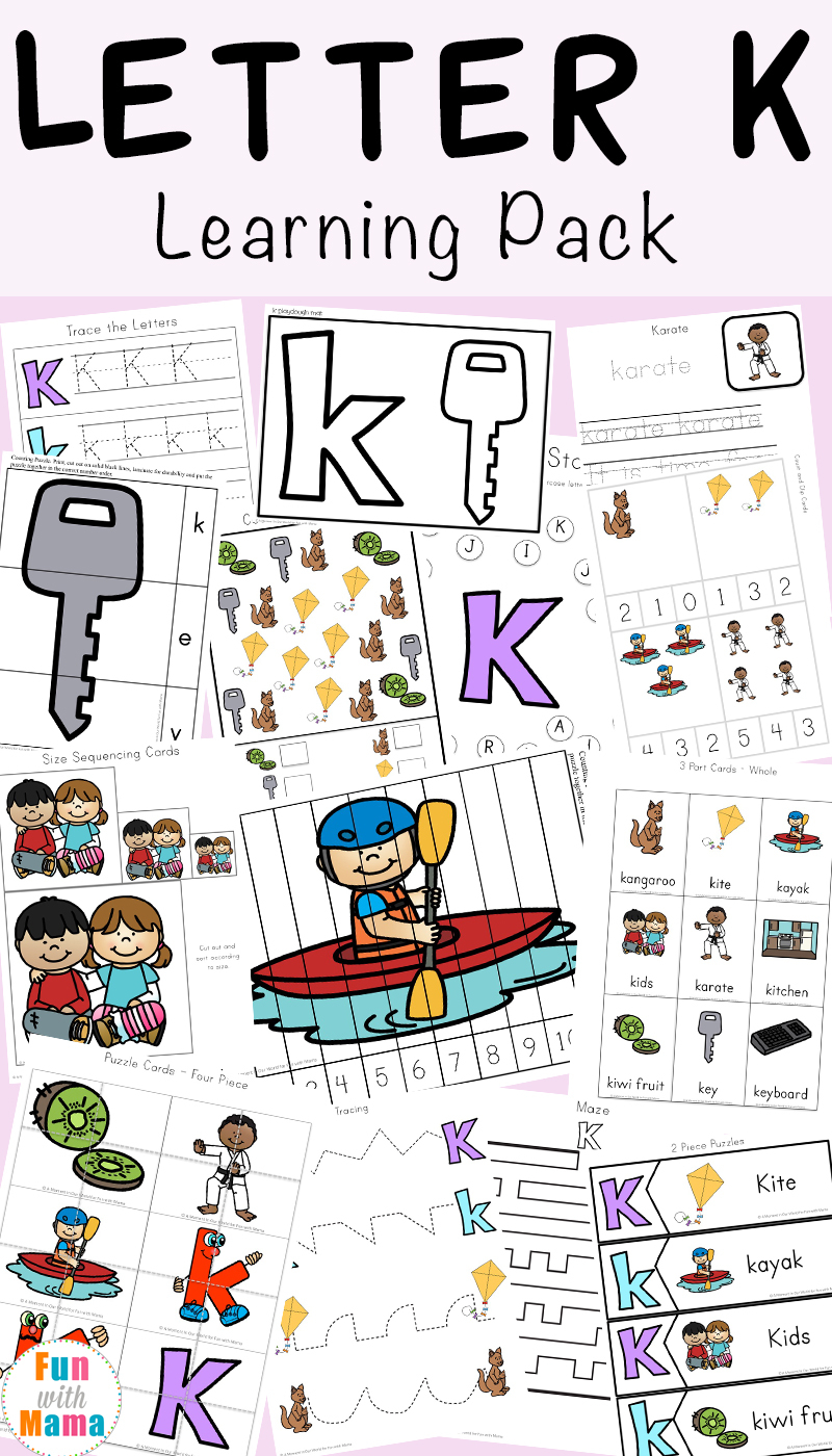 Letter K Worksheets - Fun With Mama in Letter K Worksheets For Prek