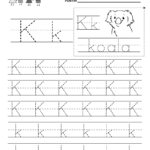 Letter K Writing Practice Worksheet. This Series Of With Regard To Letter K Worksheets For Toddlers