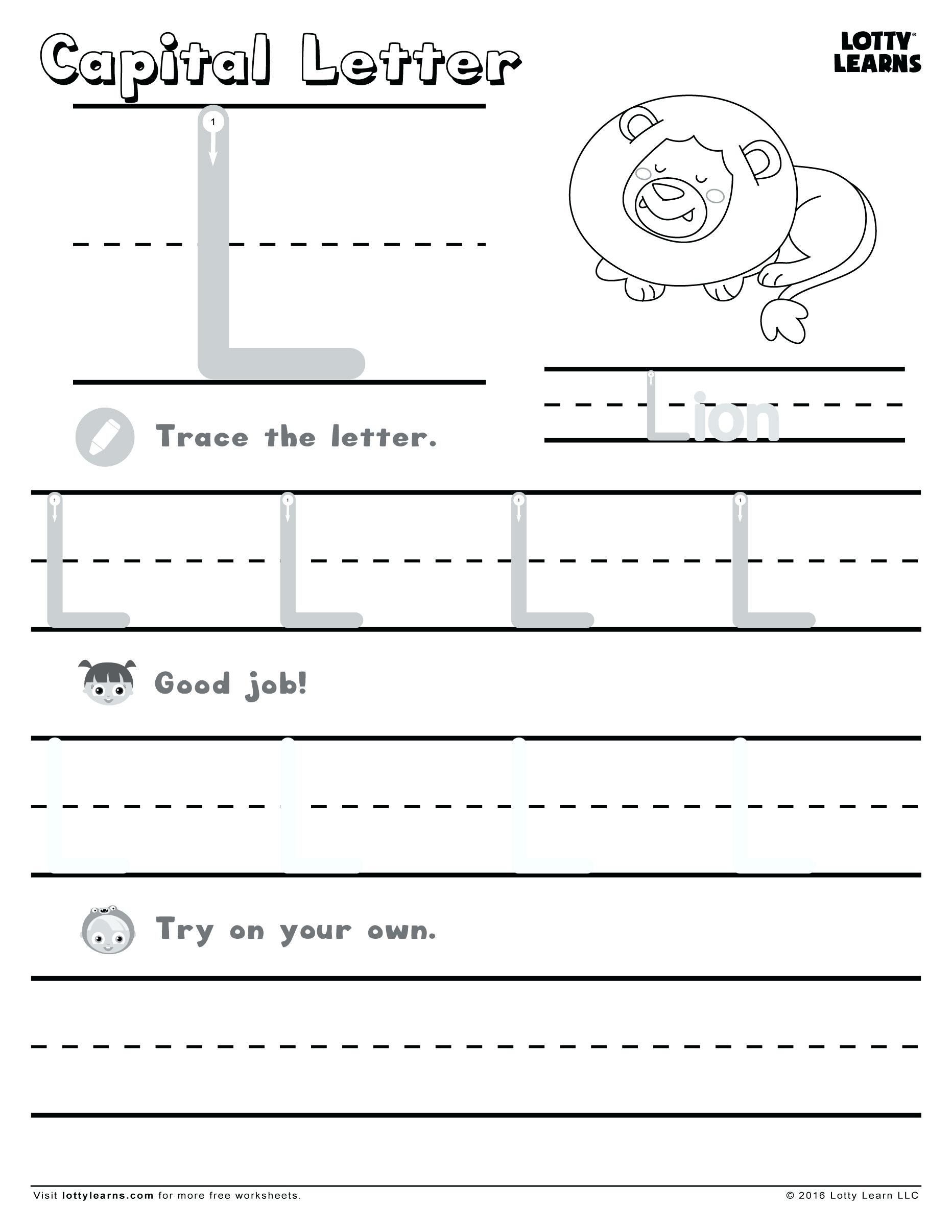 Letter L Worksheets For Kindergarten Letter L Activities For intended for Letter L Worksheets For Kindergarten Pdf