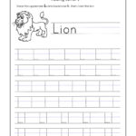Letter L Worksheets For Kindergarten – Trace Dotted Letters Intended For L Letter Tracing