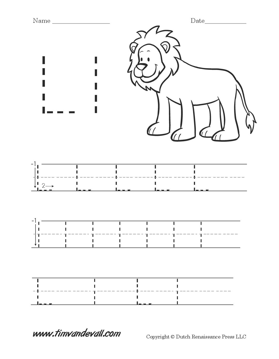 Letter La Worksheet | Kids Activities for Letter L Worksheets For Nursery