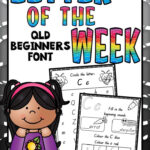 Letter Of The Week Worksheets Qld Beginners Font | Letter Of Inside Queensland Alphabet Tracing