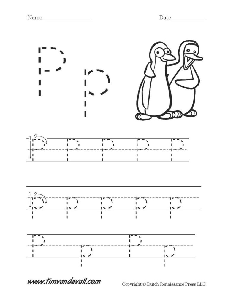 Letter P Worksheet Printable 933×1,217 Pixels | Letter P Throughout Letter P Tracing Printable