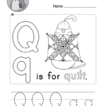 Letter Q Alphabet Activity Worksheet   Doozy Moo With Regard To Letter R Worksheets For Kindergarten Pdf