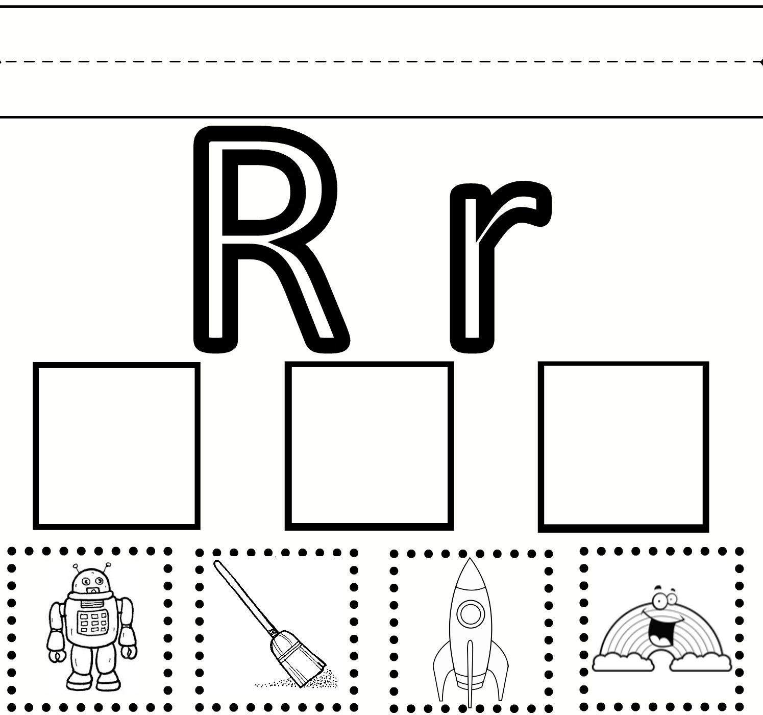 Letter R Preschool Worksheets | Preschool Learning – Letter with Grade R Alphabet Worksheets South Africa