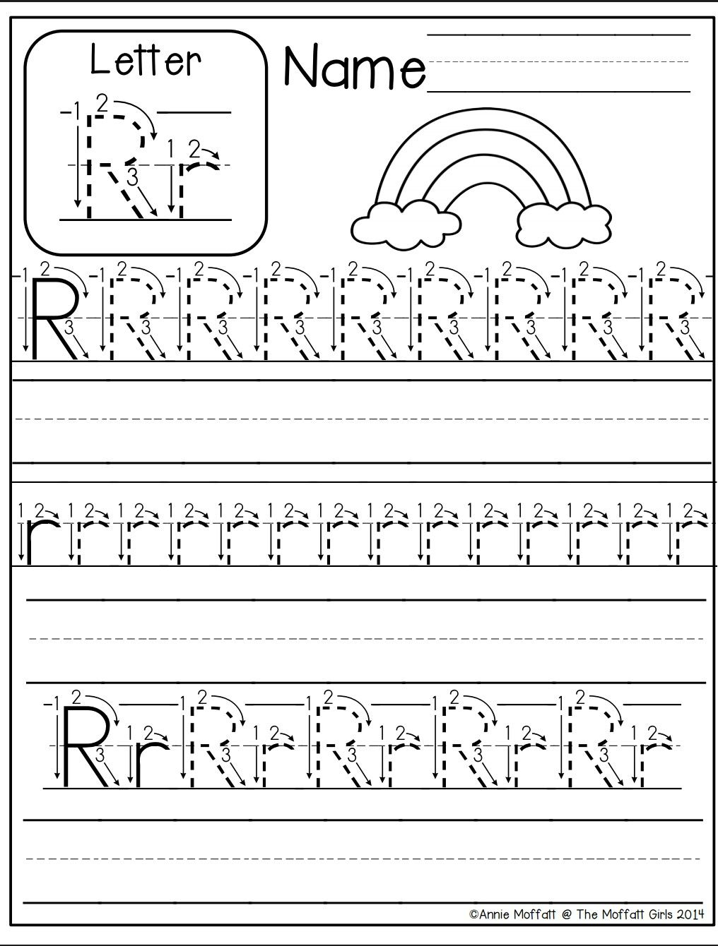 Letter R Worksheet | Alphabet Worksheets Kindergarten in Alphabet R Tracing