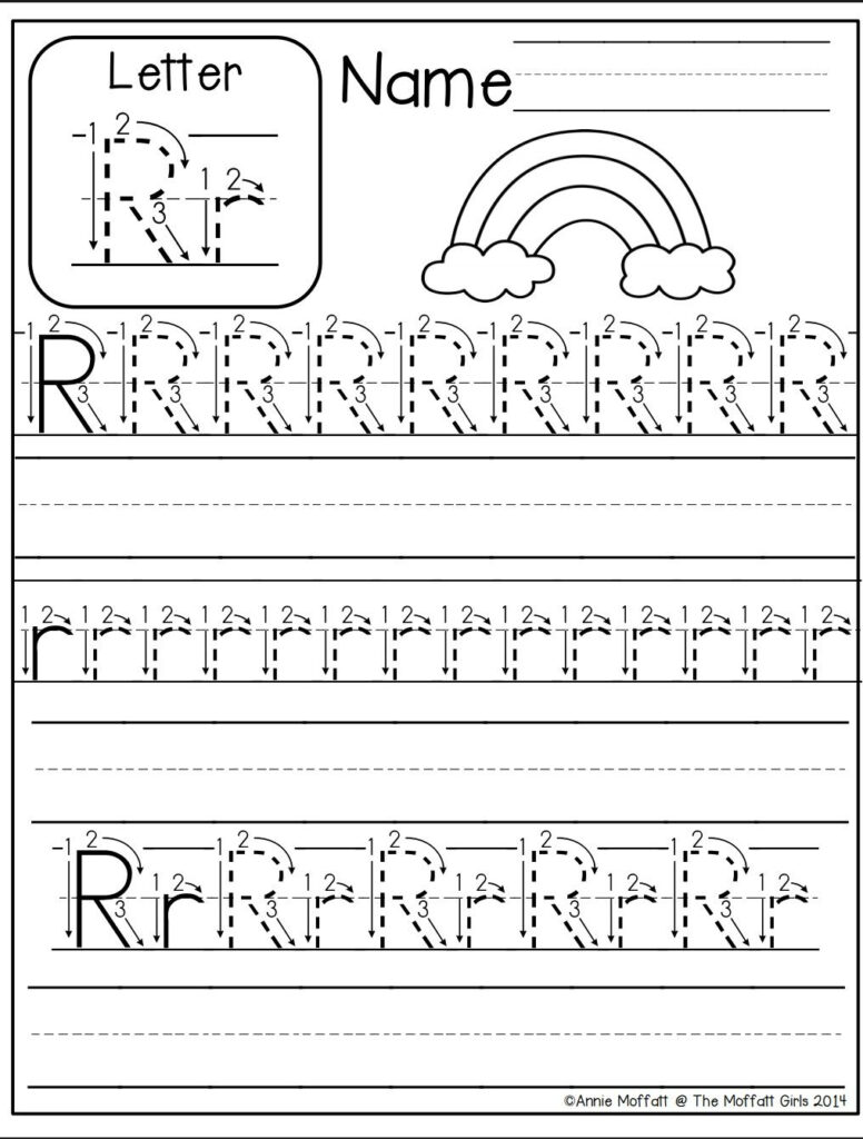 Letter R Worksheet | Alphabet Worksheets Kindergarten Pertaining To Letter Tracing R