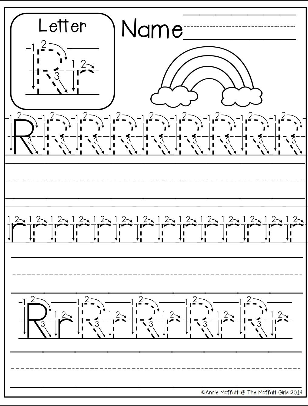 Letter R Worksheet | Alphabet Worksheets Kindergarten pertaining to Letter Tracing R