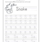 Letter S Tracing Worksheets For Kindergarten لم يسبق له مثيل Within S Letter Tracing Worksheet