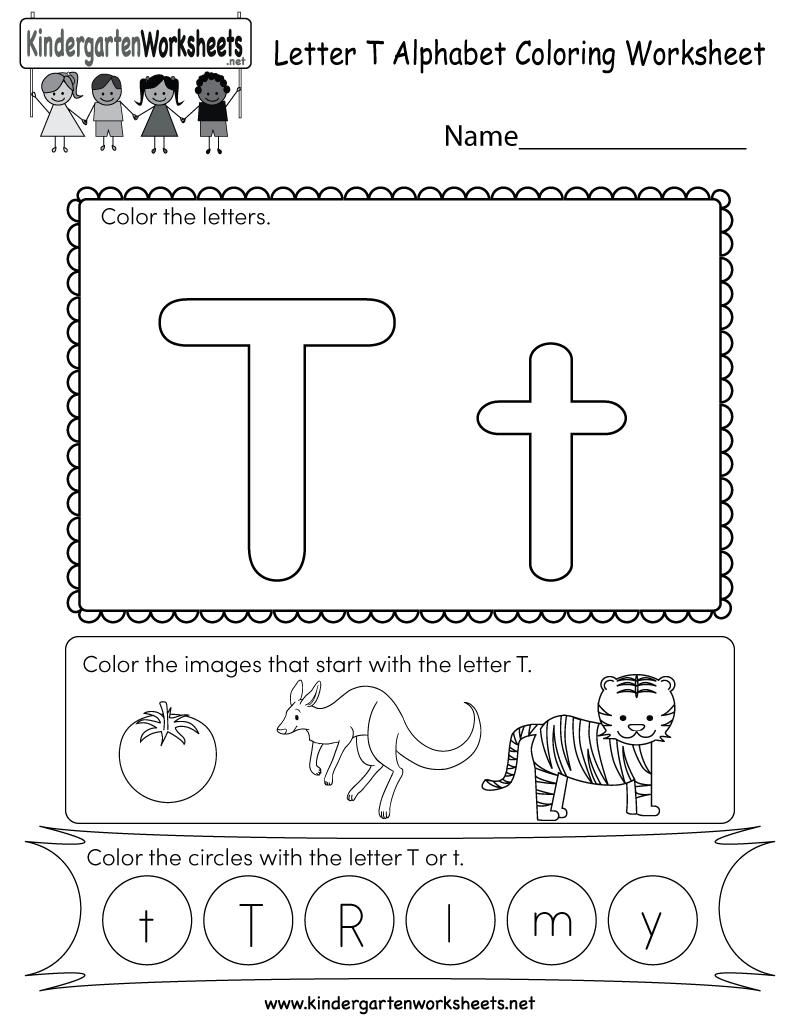 Letter T Printable Worksheets In 2020 | Color Worksheets inside Letter T Worksheets For Toddlers