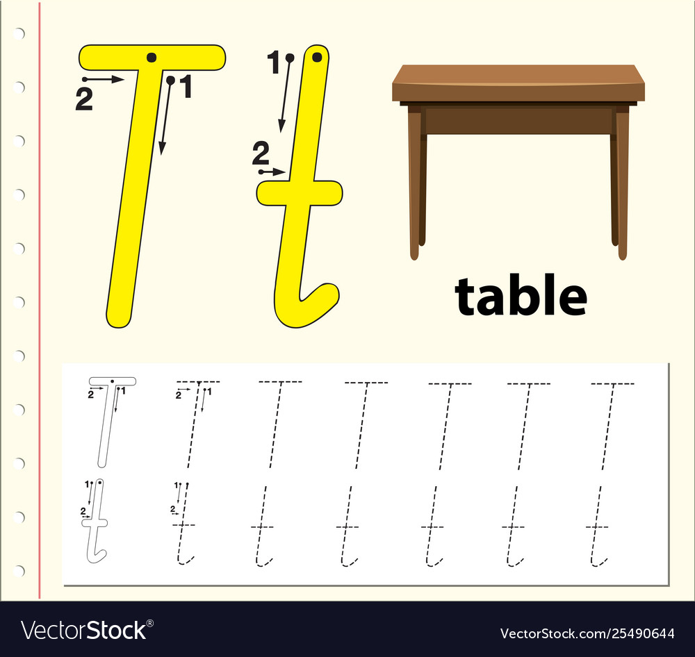 Letter T Tracing Alphabet Worksheets throughout Alphabet T Tracing