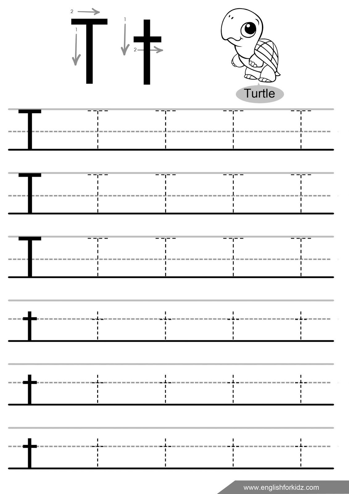 Letter-T-Tracing-Worksheet 1,131×1,600 Pixels | Letter pertaining to Letter I Tracing Page
