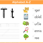 Letter T Tracing Worksheet From Handwriting Worksheets Pertaining To Alphabet Tracing Puzzle