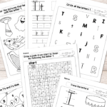 Letter T Worksheets   Alphabet Series | Preschool Letters For Alphabet Worksheets Free