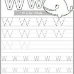 Letter Tracing W Is For Whale | Printable Alphabet Letters With Letter W Tracing Printable