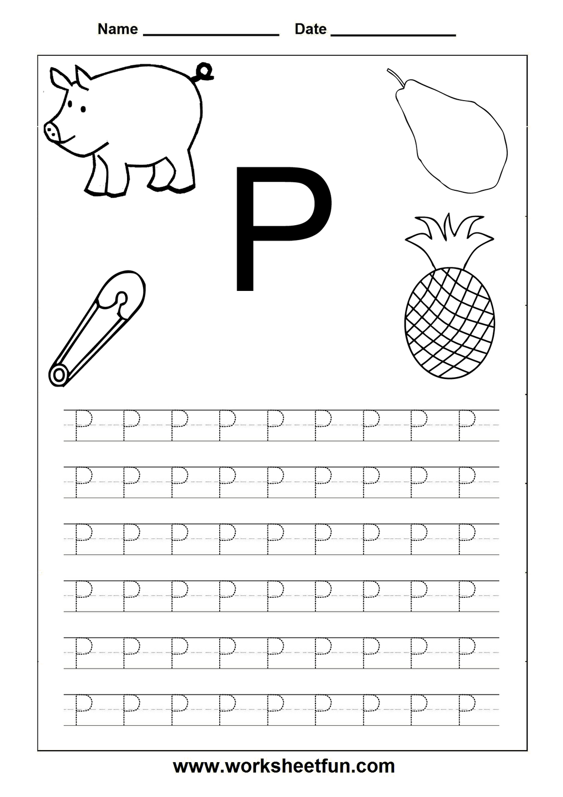 Letter Tracing Worksheet | Letter Tracing Worksheets within Grade R Alphabet Worksheets