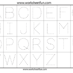 Letter Tracing Worksheets For Kindergarten   Capital Letters Regarding Alphabet Tracing Capital Letters