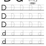 Letter Tracing Worksheets (Letters A   J) Pertaining To Letter D Worksheets Pdf