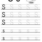 Letter Tracing Worksheets (Letters K   T) | Letter S Throughout Alphabet S Tracing