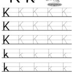 Letter Tracing Worksheets (Letters K   T) Regarding Letter Tracing K