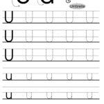 Letter Tracing Worksheets (Letters U   Z) For Alphabet Tracing Letters For Preschoolers