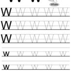 Letter Tracing Worksheets (Letters U   Z) For Letter W Worksheets Pdf