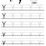 Letter Tracing Worksheets (Letters U   Z) For Letter Y Tracing Worksheets Preschool
