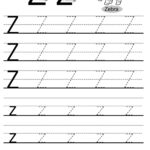 Letter Tracing Worksheets (Letters U   Z) Regarding Letter Z Tracing Worksheets Preschool